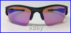 100% AUTHENTIC Oakley 24-428 FLAK JACKET Black w PRIZM GOLF XLJ Lens Sunglasses