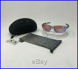 100% Authentic Oakley Custom Flak 2.0 Sunglasses Silver/Prizm Golf Lens