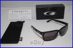 2015 Oakley Holbrook Sunglasses Matte Black Frame Warm Grey Lens-OO9102-01