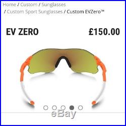 BNWT Oakley EVZero Path Custom Sport Sunglasses Cricket Cycling Golf Running