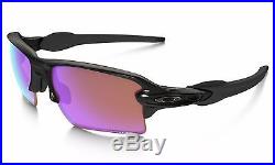 Genuine Oakley Sunglasses FLAK 2.0 XL OO9188-05 Polished Black WithPrizm Golf $170