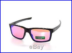 (l1)brand New Oakley Mainlink 9264-23 Polished Black Prizm Golf Sunglasses
