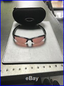 Mens Oakley Flak Jacket Sunglasses golf specific crystal black/G30 irdium