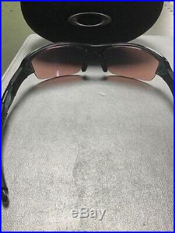 Mens Oakley Flak Jacket Sunglasses golf specific crystal black/G30 irdium