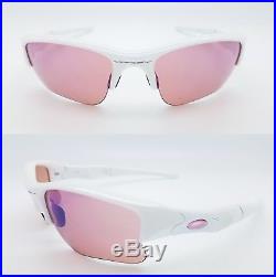 NEW AUTHENTIC Oakley sunglasses Flak Jacket XLJ White Pink Icons G30 golf 03-882