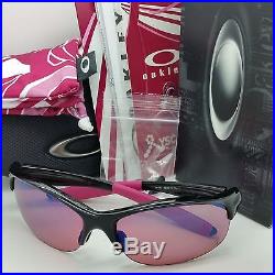 NEW Breast Cancer Coll Oakley COMMIT SQ sunglasses Black G30 Iridium 24-330 Golf