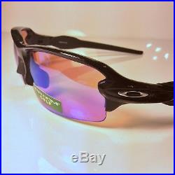NEW OAKLEY FLAK 2.0 PRIZM GOLF (ASIA FIT) SUNGLASSES Polished Blk FREE SHIPPING