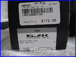 NEW OAKLEY FLAK JACKET XLJ SUNGLASSES 24-428 POLISHED BLACK / PRIZM GOLF