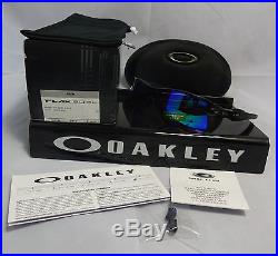 NEW OAKLEY FLAK SUNGLASSES 2.0 XL OO9188-05 POLISHED BLACK/PRIZM GOLF