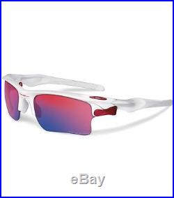 New-oakley Golf Sunglasses Fast Jacket XL Polished White/red Iridium Polarized