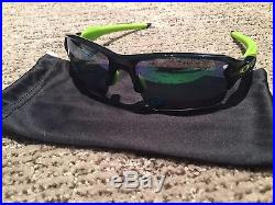 NEW OAKLEY Sunglasses FLAK 2.0 XL POLARIZED Black Ink JADE Iridium Golf Radar