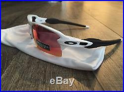 NEW OAKLEY Sunglasses FLAK 2.0 XL PRIZM Polished White FIELD Iridium Golf Radar