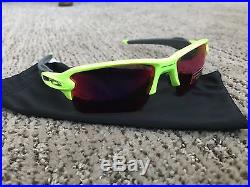 NEW OAKLEY Sunglasses FLAK 2.0 XL PRIZM Retina Burn/Prizm Road Golf Cycling