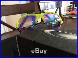 NEW OAKLEY Sunglasses FLAK 2.0 XL PRIZM Uranium Golf Edition! Radar Lock Zero