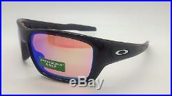 NEW OAKLEY Sunglasses TURBINE Polished Black Prizm Golf 9263-30 AUTHENTIC Wrap