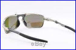 NEW Oakley Badman 6020-04 Polarized Carbon Sports Cycling Golf Sunglasses