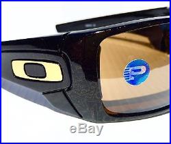 NEW Oakley BatWolf TEXT w POLARIZED Bronze ANGLER GOLF Lens Sunglass 9101