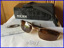 NEW Oakley Blender Polished Gold & Gold Ghost Text / Dark Bronze, OO4059-05