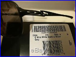 NEW Oakley C-Wire Sunglasses, Matte Black / Grey Lens, OO4046-04