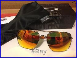 NEW Oakley Deviation Sunglasses, Polished Chrome / Fire Iridium, OO4061-03