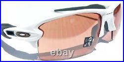 NEW Oakley FLAK 2.0 White polished frame w PRIZM DARK Golf XL Sunglass 9188-B1