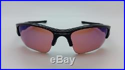 NEW Oakley FLAK JACKET XLJ sunglasses Black G30 Golf 26-239 GENUINE with Case