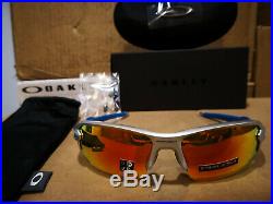 NEW Oakley Flak 2.0 (AF) Sunglasses Silver / Prizm Ruby, OO9271-3361