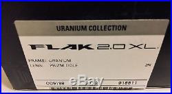 NEW Oakley Flak 2.0 XL Sunglasses Uranium Green Prizm Golf Lens 009188-11