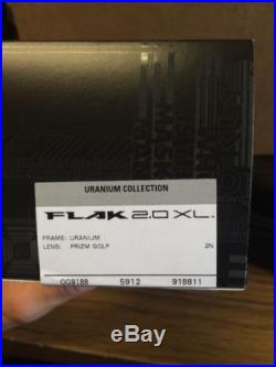 NEW Oakley Flak 2.0 XL Sunglasses Uranium Prizm Golf OO9188-11 100% Authentic