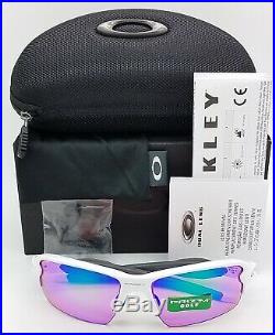 NEW Oakley Flak 2.0 sunglasses White Prizm Golf 9271-10 AUTHENTIC NIB G30 jacket