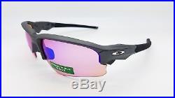 NEW Oakley Flak Draft sunglasses Steel Prizm Golf 9373-0470 Asian Fit 9373-04