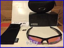 NEW Oakley Flak Jacket (AF) Sunglasses, Polished Black / Prizm Golf, OO9112-01