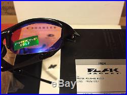 NEW Oakley Flak Jacket (AF) Sunglasses, Polished Black / Prizm Golf, OO9112-01