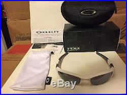 NEW Oakley Flak Jacket Sunglasses, Polished White / Black Iridium, 03-882
