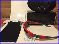 NEW Oakley Flak Jacket XLJ Sunglasses, Infrared / Black Iridium, 03-902