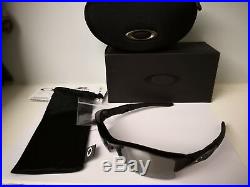 NEW Oakley Flak Jacket XLJ Sunglasses, Jet Black / black Iridium, 03-915
