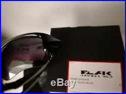 NEW Oakley Flak Jacket XLJ Sunglasses, Jet Black / black Iridium, 03-915