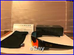 NEW Oakley Gascan Sunglasses Matte Black / Ruby Iridium Lens, 26-246