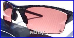 NEW Oakley HALF JACKET 2.0 BLACK TEXT GOLF Transistion Lens Sunglass 9154-11