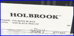 NEW Oakley HOLBROOK BLACK Polished w G30 Iridium GOLF lens Sunglass oo9102-55