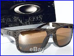 NEW Oakley HOLBROOK Woodgrain w POLARIZED Bronze Lens GOLF Sunglass 9102-43