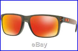 NEW Oakley Holbrook Sunglasses, Matte Olive Ink / Prizm Ruby Lens, OO9102-E7