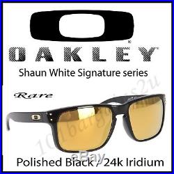 NEW Oakley Holbrooks Black 24k Sports Surfing Cycling Golf Racing Sunglasses