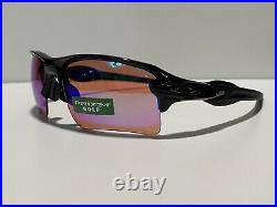 NEW! Oakley OO9188-05 Flak 2.0 XL Polished Black/Prizm Golf Sunglasses