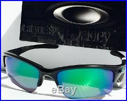 NEW Oakley QUARTER JACKET Black w JADE Iridium Lens GOLF PRIZM Sunglass