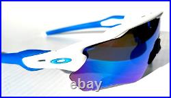 NEW Oakley RADAR EV PATH XS YOUTH White PRIZM Blue Mirror Lens Sunglass 9001-26