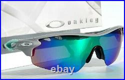 NEW Oakley RADAR LOCK Path Cool Sky Gray POLARIZED JADE Sunglass 9206