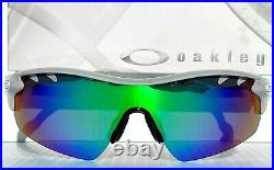 NEW Oakley RADAR LOCK Path Cool Sky Gray POLARIZED JADE Sunglass 9206