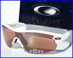 NEW Oakley RADER pitch Pearl WHITE w VR28 Black Iridium GOLF BIKE Sunglass 9051