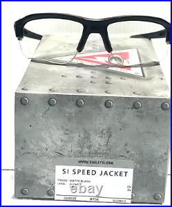 NEW Oakley SI SPEED JACKET Matte Black w Clear & Grey- 2 Lens Set Sunglass 9228